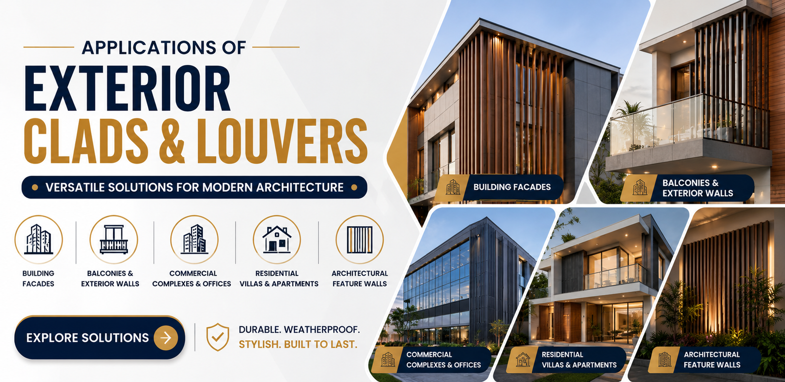 Application Exterior Cladding & Louvers